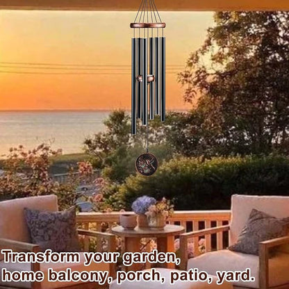 Wind Chimes for Outside, Vintage Hummingbird Deep Tone Wind Chime Outdoor Clearance, Patio Porch Balcony Decoration, Garden Hanging Decor Gifts for Women Mom Grandma (32" Hummingbird)