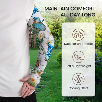 Gardening Sleeves for Women Farm Sun Protection Thorn Proof Cooling Arm Sleeves to Cover Arms for Garden Sports