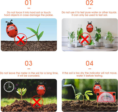 Soil Moisture Meter, Plants Moisture Meter, Gardening Tool Kits for Plant Care, Plant Water Monitor for Garden, Farm, Lawn Indoor & Outdoor Use, No Batteries Required