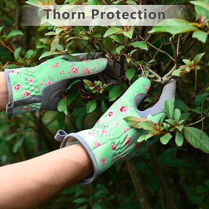 Baidast Gardening Gloves for Women Thorn Proof, Garden Gloves for Women Digging, Planting, Raking and Pruning