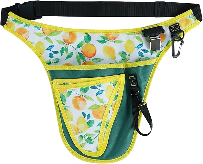 KUNN Garden Tool Belt for Women,Waist Pouch Apron with Pockets for Gardening,Florists