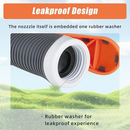 Garden Hose Nozzle Sprayer– this high heavy-duty spray nozzle offer 8 watering patterns for watering plants, lawns & gardens, washing cars, household cleaning and showering pets. (Grey Orange)