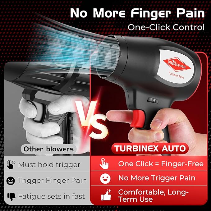 Leaf Blower Cordless with Battery and Charger, 1000,000 RPM,One-Touch Lock Mode, Lightweight Handheld Design,Blower for Patio Cleaning,car Blowing Water, Blowing Leaves and Dust