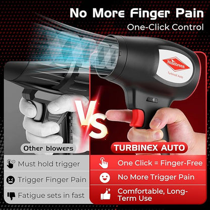 Leaf Blower Cordless with Battery and Charger, 1000,000 RPM,One-Touch Lock Mode, Lightweight Handheld Design,Blower for Patio Cleaning,car Blowing Water, Blowing Leaves and Dust