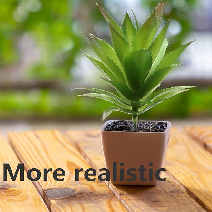 5 Pcs Faux Succulents Set, Realistic Fake Succulents, Artificial Hanging Ornaments Fleshed Plant Textured for Home Garden Wedding Party Decoration (Green)