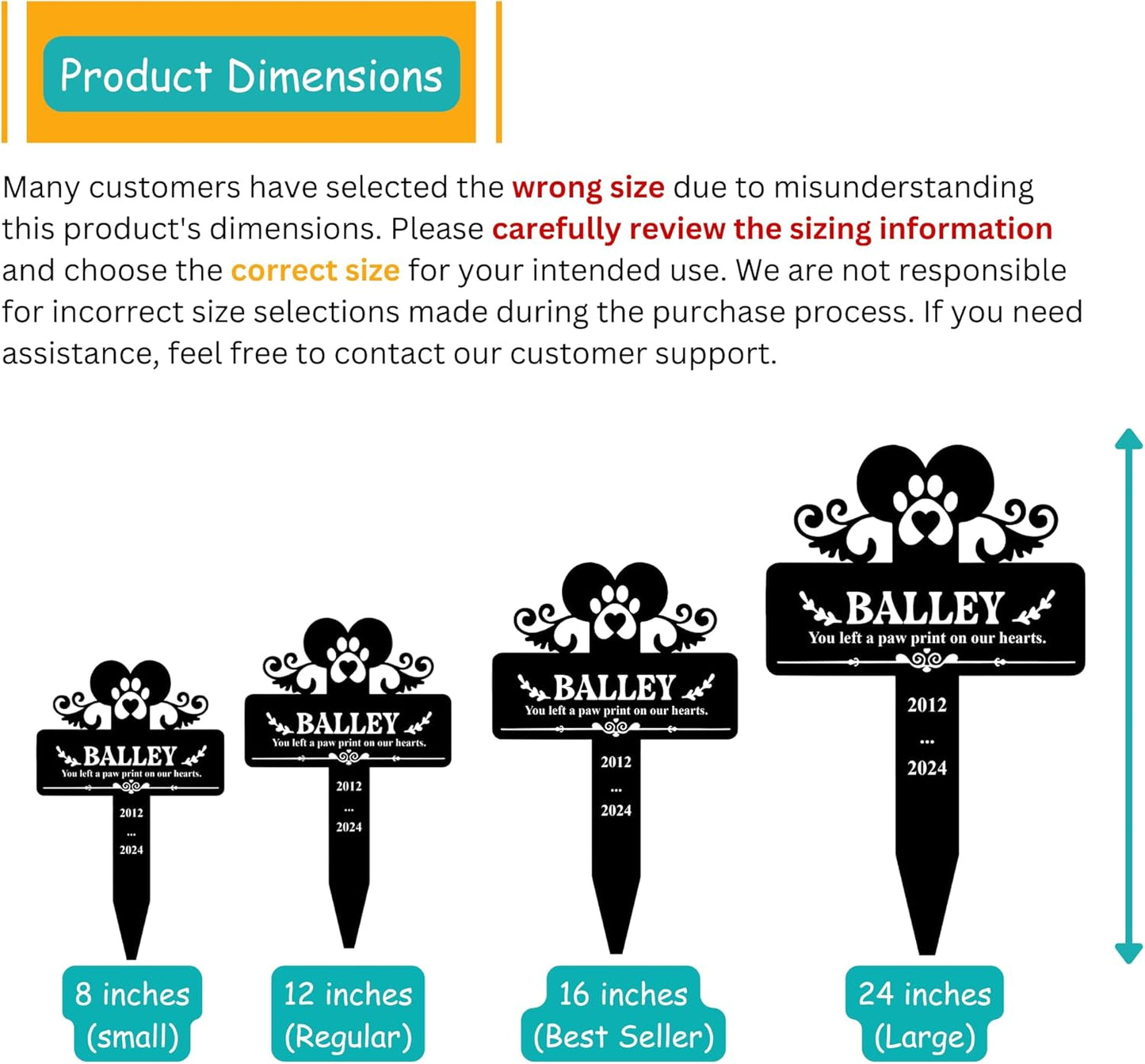 Custom Engraved Cat Grave Marker with Name and Dates | Durable Memorial Stone for Garden or Pet Cemetery | Beautiful Tribute for Cats | Weatherproof and Long-Lasting