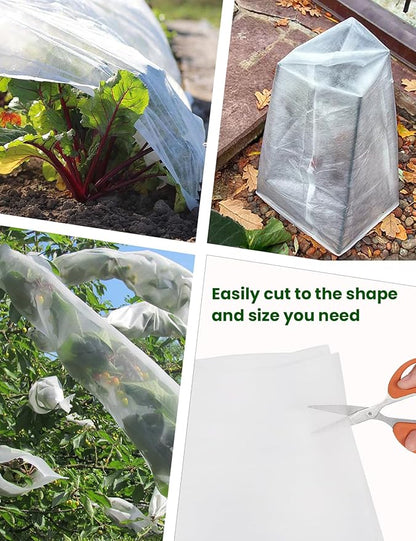 Plant Covers Freeze Protection, 10 ft x 33 ft 1.0 oz/yd² Reusable Frost Protection Floating Row Cover, Frost Blankets for Plants, Frost Cloth for Cold Weather Snow, Winter Frost Pests Protection