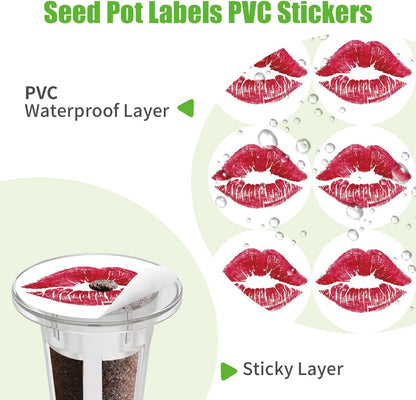 50pcs Grow Baskets for Indoor Hydroponics Supplies with 50pcs Seed Pod Label Stickers Aero Garden Replacement Kit for Smart Hydroponic Growing System
