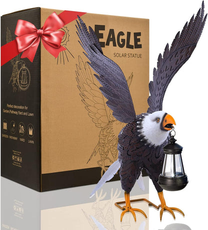 Nacome Metal Bald Eagle Large Outdoor Statues,Yard Decorations Outdoor Garden Sculptures & Statues，Garden Gifts