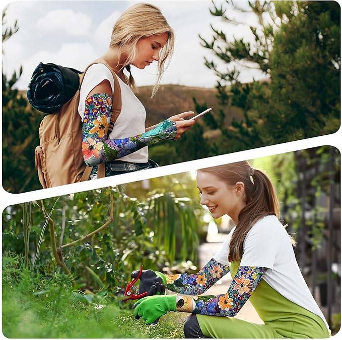 Gardening Sleeves for Women Farm Sun Protection Thorn Proof Cooling Arm Sleeves to Cover Arms for Garden Sports