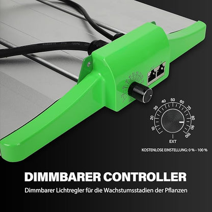 RDJ Bouns 120W Grow Lights Full Spectrum with UVA and IR, Adjustable Panel Angle, 0-100 Dimming, Daisy Chain, Grow Tent Lights for Indoor Plants for 2x2 or 3x3 Tents