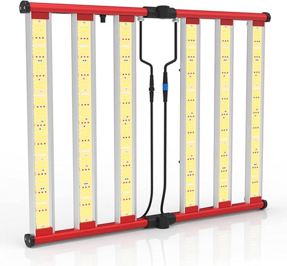 AGLEX 330W Led Grow Lights, Full Spectrum Grow Light with UV IR, Daisy Chain Foldable & Dimmable Plant Bar Style Grow Light for Indoor Growing Commercial Hydroponic Growing Lamp 3x4 FT Core Coverage