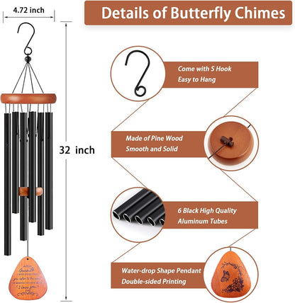 Grandma Gifts, 32" Wind Chimes Gifts for Grandma, Grandma Birthday Gifts, Unique Grandma Gifts from Grandkids, Grandma Gifts for Mothers Day Christmas