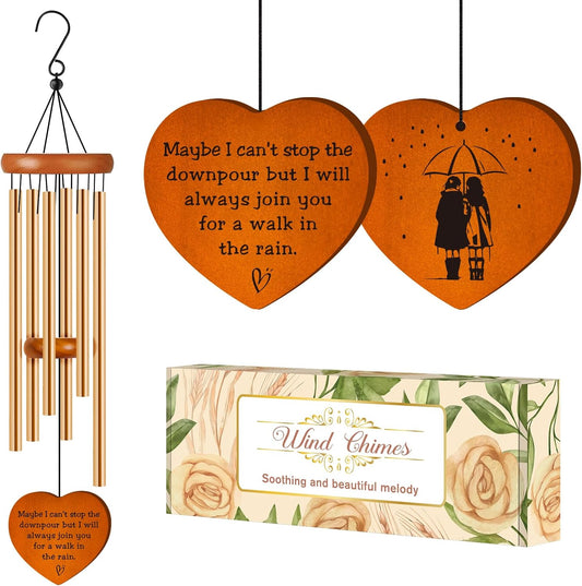 Get Well Soon Gifts for Women After Surgery, Thinking of You Gift for Friends Wind Chimes, Feel Better, Recovery, Cancer Care, Inspirational Gifts for Best Friend, Soul Sister, Bestie, Her