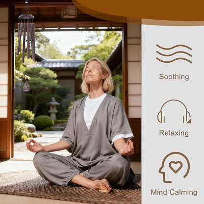 Friendship Gifts,Christmas Birthday Gifts for Best Friend Women Men,33" Best Friend Wind Chimes for Women Men Patio,Window and Garden Decoration