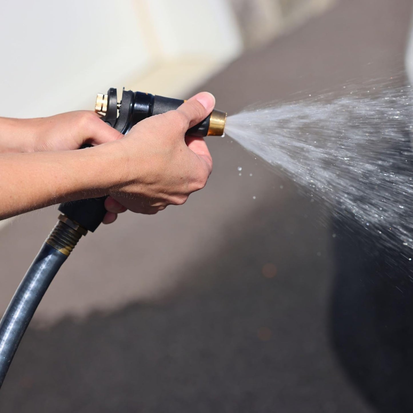 Melnor 65084-AMZ XT Metal Rear Trigger Nozzle with QuickConnect Product Adapter Set, Adjustable Tip