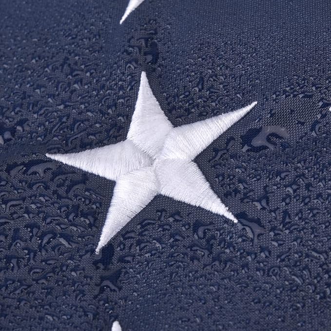 Large American Flags for Outside 6x10 FT, US Flag High Wind with Embroidered Stars, Sewn Stripes, Brass Grommets, Durable USA Flag Outdoor