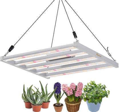 200Watt LED Grow Light 5 Bars with 780pcs Diodes,UV IR included,Full Spectrum Growing Lamp 100-277V Dimmable Driver,for Plant Seedling Growth Vertical Farming Veg Flower Bloom,4X4ft coverage