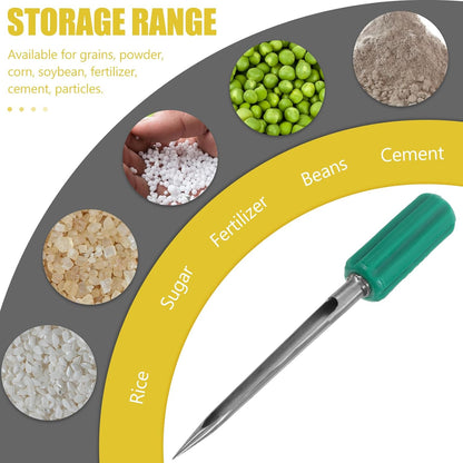 Grain Sampler Soil Probes Grain Sampling Probe Grain Powder Sampler Grain Thief Sampler Wheat Sampler Agriculture Powder Sampler Grain Probe Sampler Corn Sampler Stainless Steel