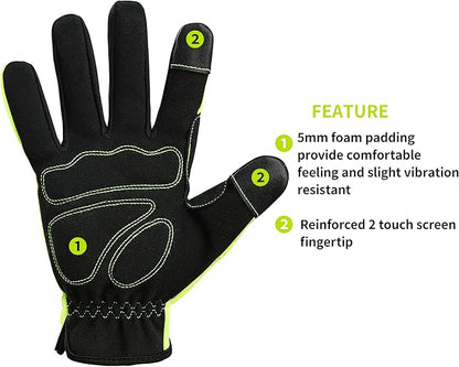 High Performance Work Gloves For Men(3 Pairs Pack),Hi-Vis Yellow Color,High Dexterity Touch Screen For Multipurpose,Excellent Grip (Extra Large)