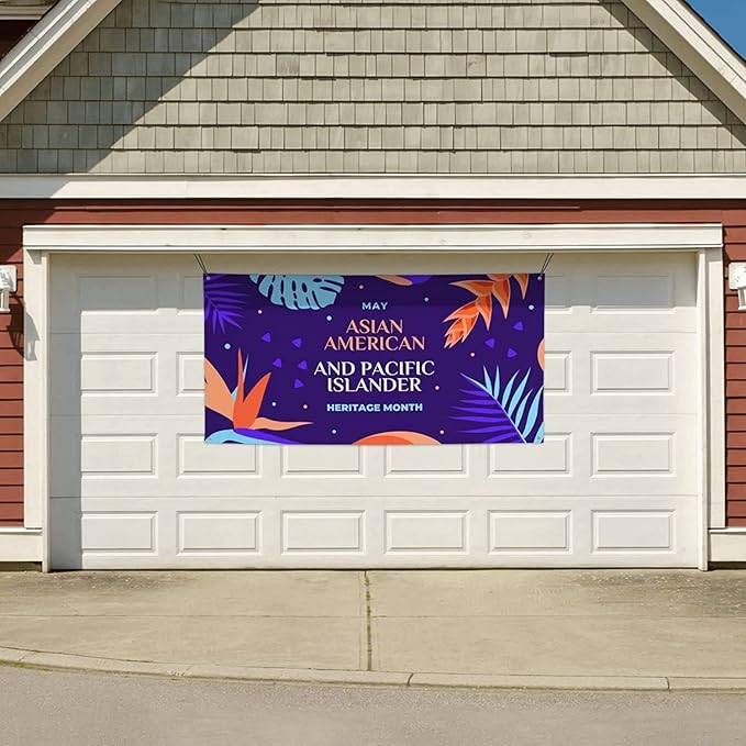 Asian Asian American and Pacific Islander Heritage Month Garden Flag 3 x 6 ft Outdoor Yard Banner Party Decoration Poster