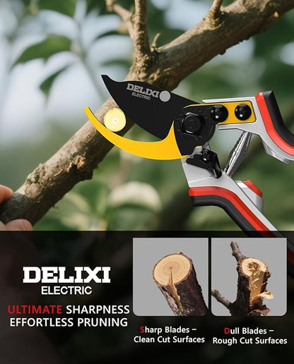 8.1" Pruning Shears for Gardening (Durable and Sharp Teflon-coated SK5 Blade)(Ergonomic Rubber Non-slip Handle) Bypass Garden Shears Up to 1 Inch Cut Capacity