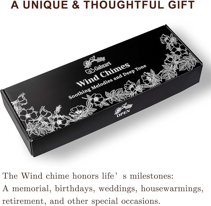 Large Wind Chimes for Outside, 48" Vintage Tree of Life Deep Tone Wind Chime Outdoor Clearance with Heavy Tubes, Patio Porch Garden Decoration, Memorial Gifts for Women Men Mom