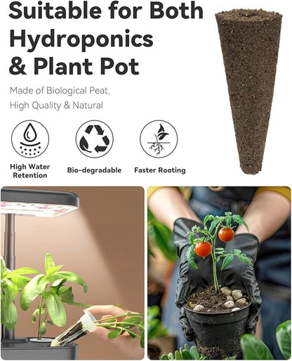 LYKOCLEAN Flower Seed Pod Compatible with AeroGarden Hydroponics Growing System, 8 Pods Indoor Garden Starter Kit with Lavender, Sunflower, Petunia and Marigold