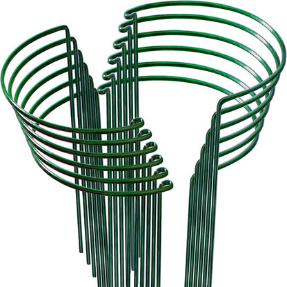 LEOBRO 12PCS Plant Supports, Peony Cages and Supports, Plant Stakes, Plant Support Stakes for Indoor Plants, Outdoor Plants, Monstera Hydrangea Support Cage, 10" W x 15.8" H