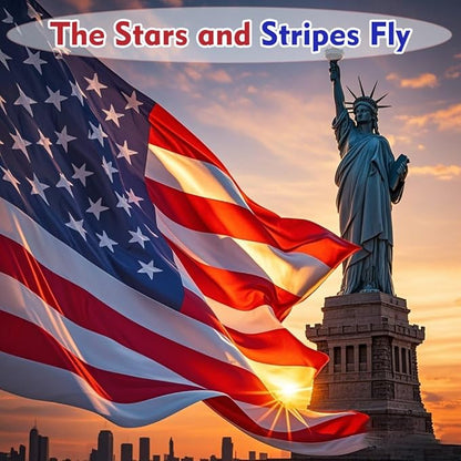 American Flag 4x6 FT, US Flags USA High Wind with Embroidered Stars, Sewn Stripes, Brass Grommets, Durable USA Flag Outdoor Outside