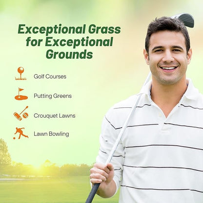 Outsidepride PC2.0 (Penncross) Creeping Bent Grass Seed – 25 lbs. Premium Golf Course Grade, Dense, Wear-Resistant Turf Grass Seeds for Tees, Putting Greens & Fairways, Ideal for High Traffic Areas