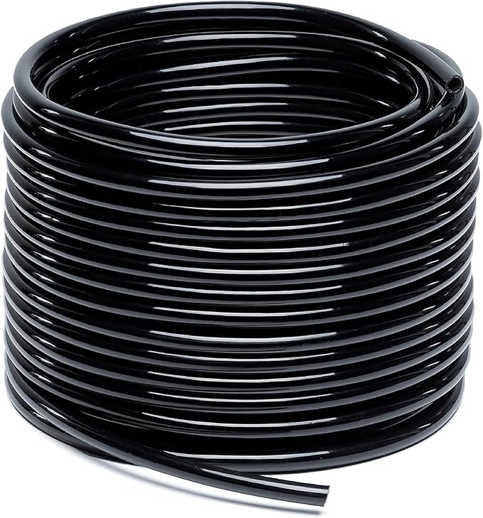 100 Ft (30 m) 1/4 Drip Irrigation Tubing Drip Line,for Irrigation Tubing,Drip Irrigation Hose,Drip Irrigation System,Drip Line Black