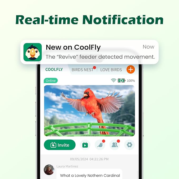 Bird Feeder with Camera, Smart Bird House with Cam for Outside, 2K HD Auto Record Video, AI Identification & Instant Alerts, Solar Powered, Bird Watching Gifts for Family and Birdlovers