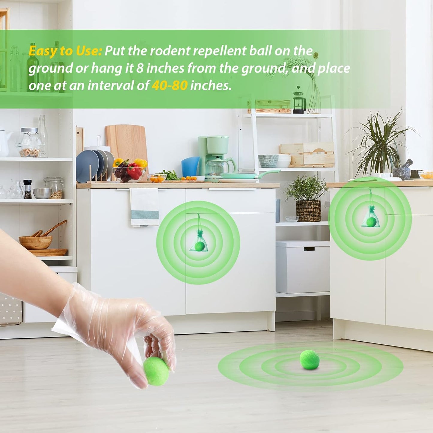 MAGIC CAT Rodent Repellent Peppermint Oil to Repel Mice & Rats, 10 Pack Natural Rat Deterrent for Indoor Home Pet Family Safe, Mouse Stopper for Car Engine RV Truck Garage Closet Boat Rodent Control