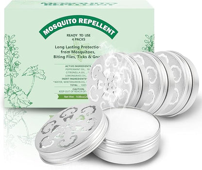 Mosquito Repellent, Peppermint Oil to Repel Mosquito, Ticks, Gnats and Pest, Insect Repellent for Indoor and Outdoor, 4 Packs