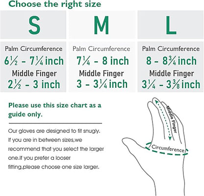 COOLJOB 2 Pairs Gardening Gloves for Women Ladies, Breathable Rubber Coated for Yard Garden, Outdoor Indoor Protective Work with Grip, Medium Size, Red & Green