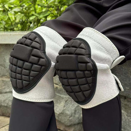 Gardening Knee Pads for Men/Women, Comfortable Keenpads for Weeding Landscaping Painting House Cleaning Scrubbing Floors, Adjustable Lightweight Soft Knee Pad for Outdoor/Indoors Work, Gray XL (1 Pair)