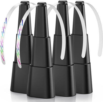 Grete Gotye Portable Battery Powered Fly Fans for Tables Up to 15 Hours Working Time, 4-Pack Indoor Outdoor Mute Food Fan with Hook, Tabletop Fan for Home Restaurant Party Picnic Patio BBQ, Black