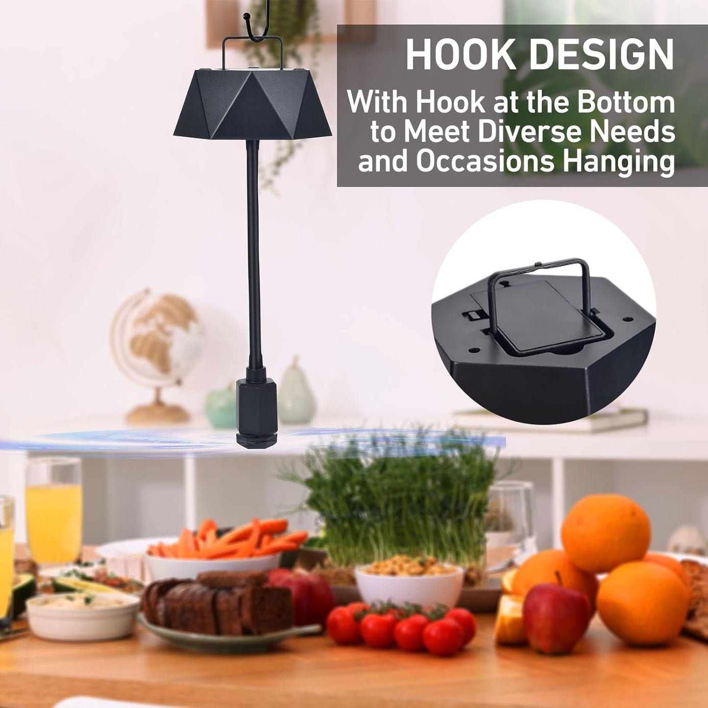 GUIDOT Fly Bug Fans for Food Tables, Fly Control Spinner Table Top Keep Flies Away from Patio Picnic Party Restaurant Kitchen Camping and BBQ