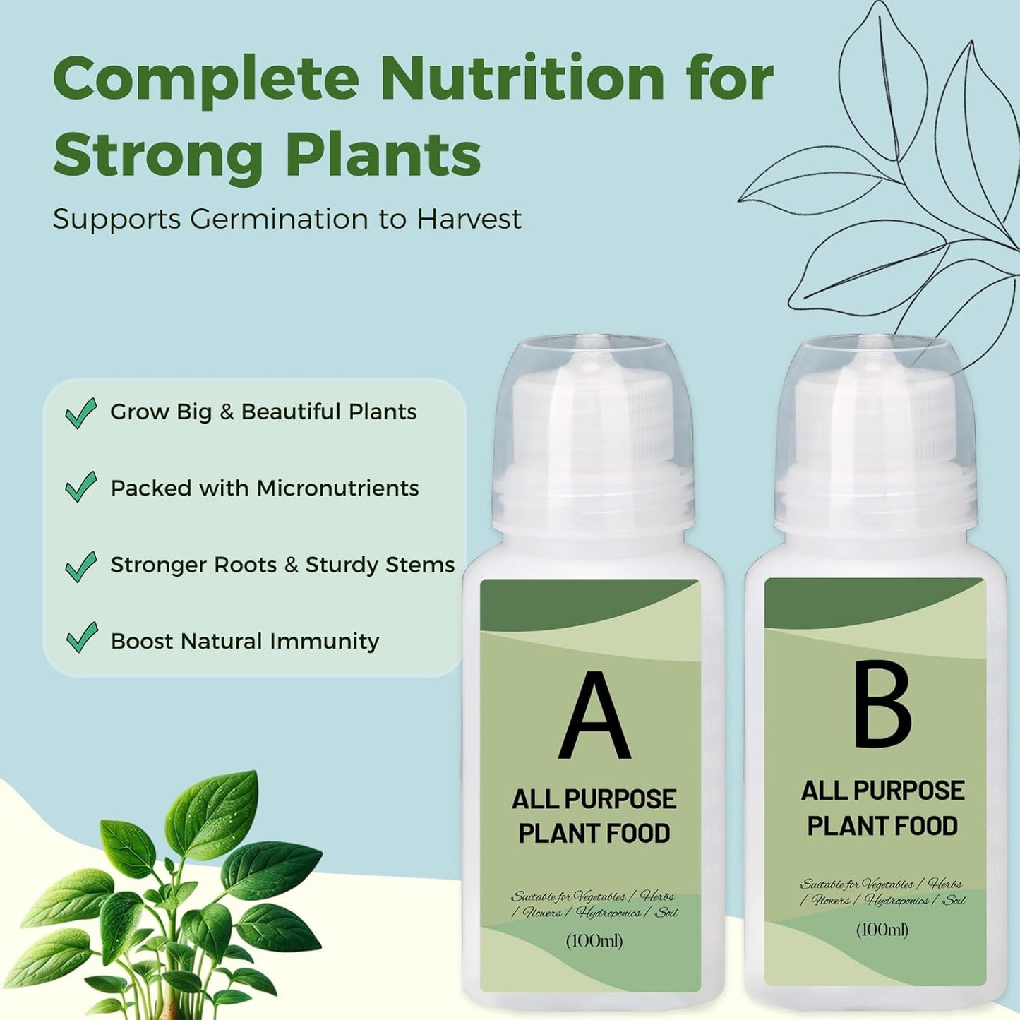 Salad Seed pod Kit for AeroGarden, Includes Spinach/Romaine Lettuce/Cherry Tomato Seed - Hydroponics Supplies for Most Brands 8-POD