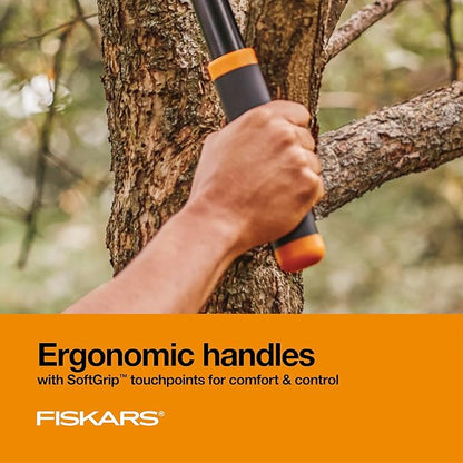 Fiskars 28" Loppers for Tree Trimming, Heavy Duty, Rust-Resistant Sharp Bypass Steel Blade Loppers, Branch Cutter up to 1.5" Diameter Cut Capacity, Shock-Absorbing Handle, Garden Tools