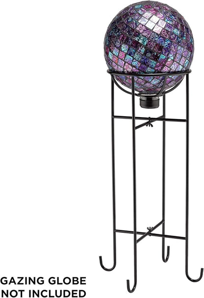 Alpine Corporation 24" Tall Indoor/Outdoor Metal Gazing Globe Display Stand