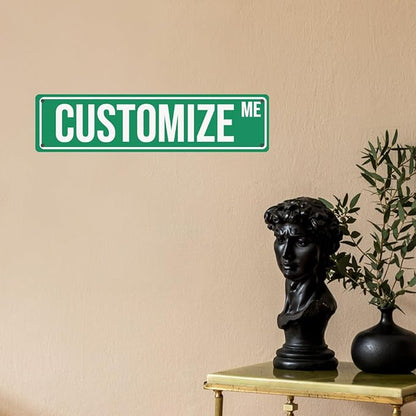 Bulk Custom Aluminum Sign Custom Signs Outdoor Metal Sign, Customized Sign Personalized Metal signs Add Text Logo Image For Garden Office Business Farm Home Bar Indoor Outdoor 4"x16"