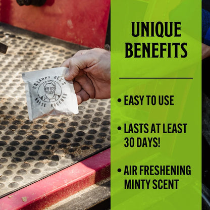 Grandpa Gus's Mouse Rodent Repellent Spray (8 oz) Bundled with Mouse Repellent Pouches (10 Pouches)