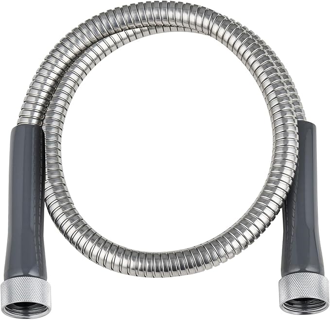 SKYWARD 304 Stainless Steel short Garden Hose 4 ft with Female to Female Metal Connector,Easy to Use & Store, Anti-Leakage Hose, High Water Flow (4ft)