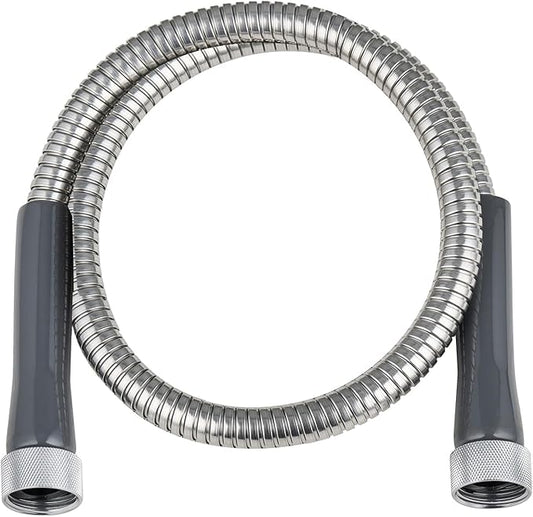 SKYWARD 304 Stainless Steel short Garden Hose 4 ft with Female to Female Metal Connector,Easy to Use & Store, Anti-Leakage Hose, High Water Flow (4ft)