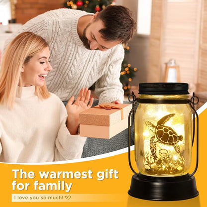 Sea Turtle Gifts for Women/Men Turtle Lovers Solar Lantern Mom Birthday, Mothers Day, Christmas Gifts, Solar Garden Decoration Outside for Yard, Patio,Backyard,Porch
