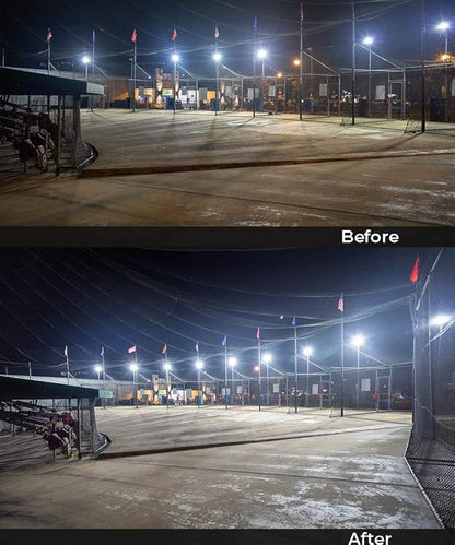 ledmo LED Parking Lot Lights 300W - LED Shoebox Parking Lot Lighting with Photocell 1000-1200W HID/HPS Replacement Waterproof IP65 36000LM 5000K Parking Lot LED Lighting (2 Pack)