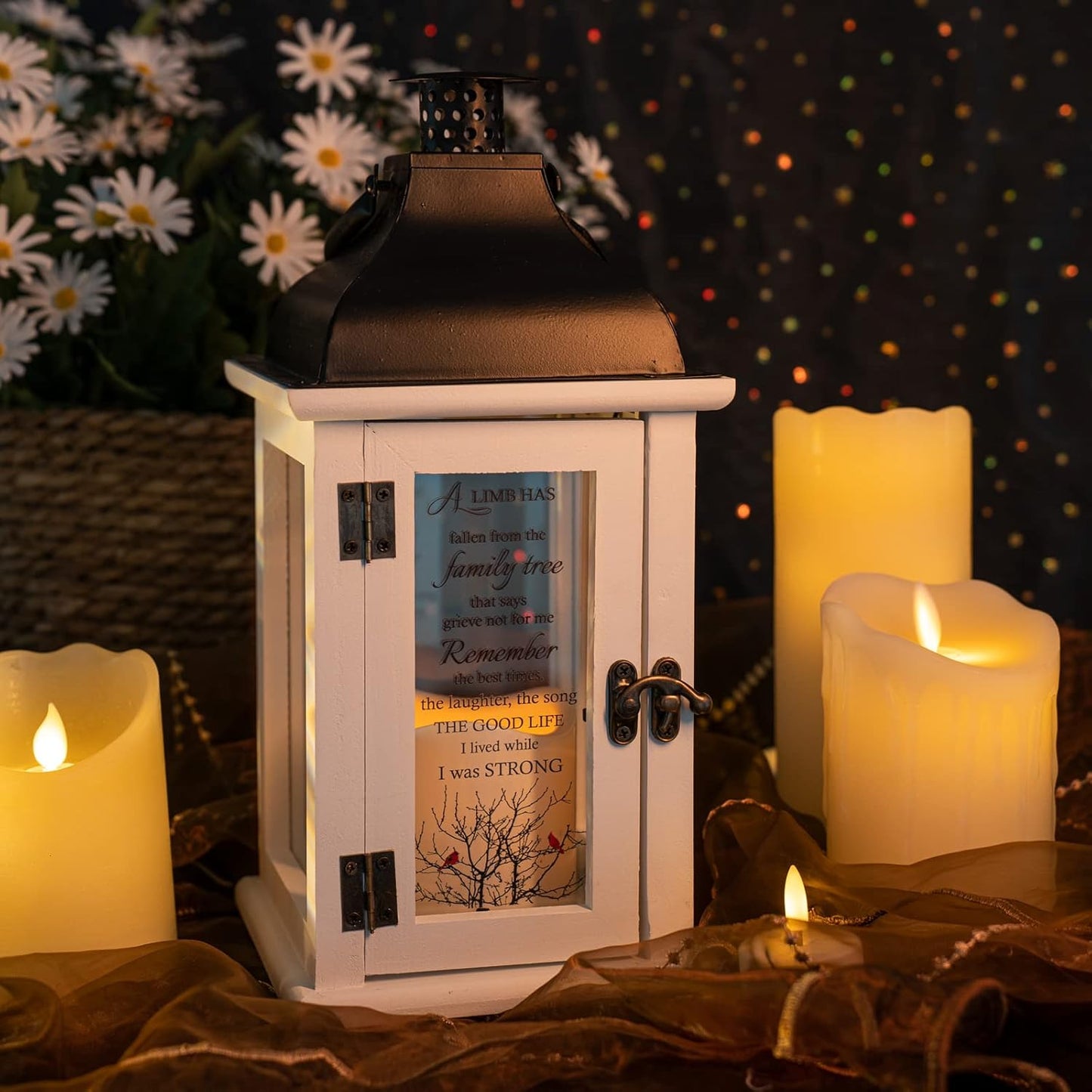Memorial Lantern - Bereavement Sympathy Gifts for Loss of Loved One Memorial Gifts for Loss of Mother Loss of Father Remembrance Gifts Thoughtful Funeral Gifts for Loss of Loved One