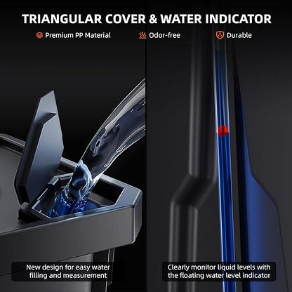 Spider Farmer DWC Hydroponics Grow System with 7-Gallon Deep Water Culture, New Triangular Cover Design, Recirculating Drip Garden System with Top Drip Kit, 15W Air Pump, 4 Buckets